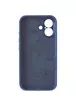 Чехол Silicone Case Full Camera Protective (AA) для Apple iPhone 16 (6.1") Синий / Deep navy