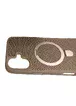 TPU+PC чохол Metal Buttons with MagSafe Carbon Ring для Apple iPhone 16 (6.1") Золотий