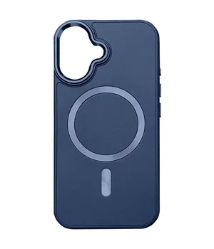 Шкіряний чохол SnapCase with MagSafe для Apple iPhone 16 (6.1") Dark Blue