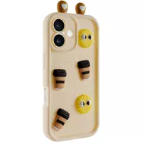 Чохол TPU Toys Case with Ears для Apple iPhone 16 (6.1") Sand
