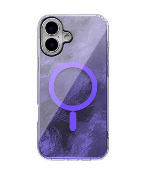 Чехол TPU Shiny Mountain (MagFit) для Apple iPhone 16 (6.1") Purple