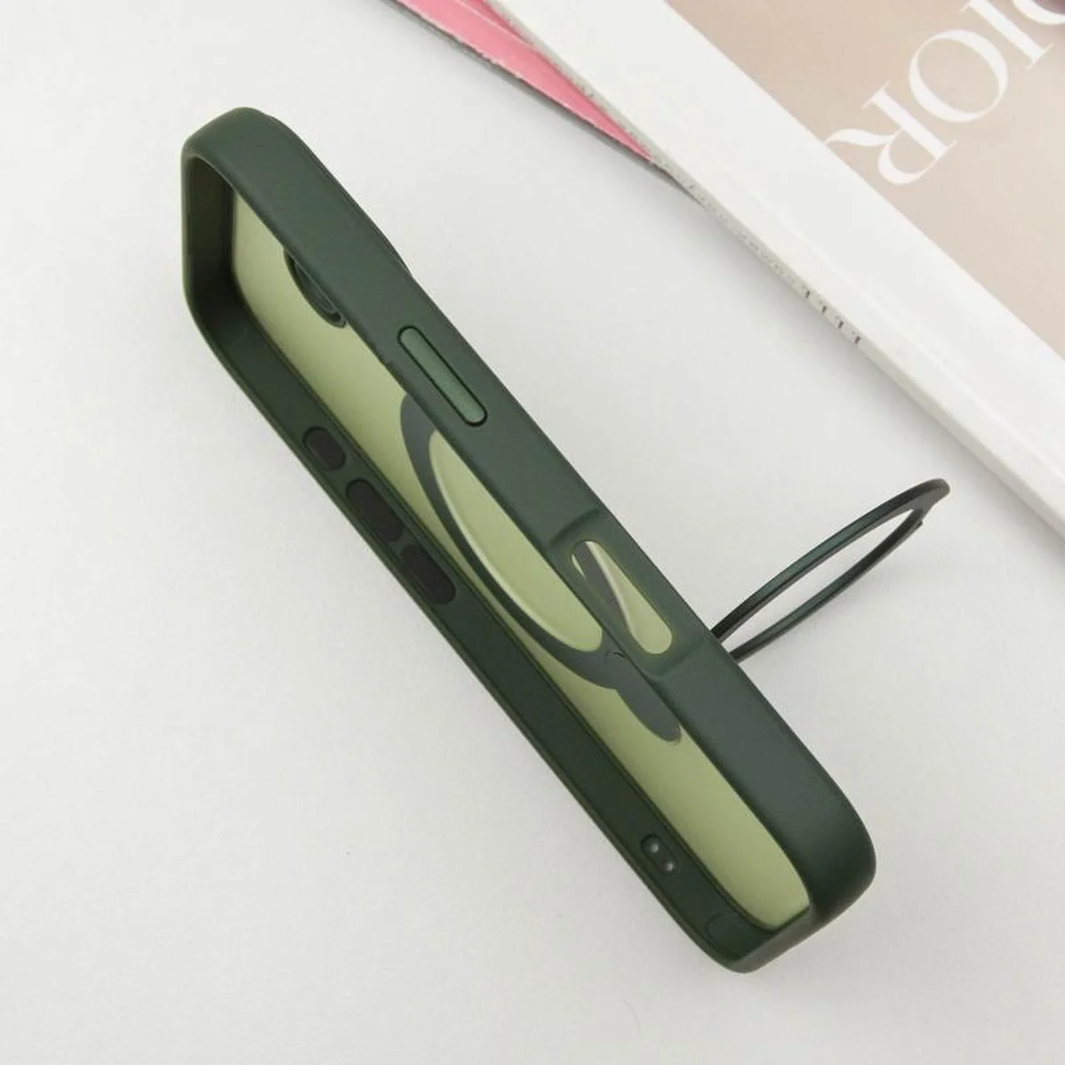 Чехол Ummi Colorful with MagSafe HQ Ring для Apple iPhone 16 (6.1") Green