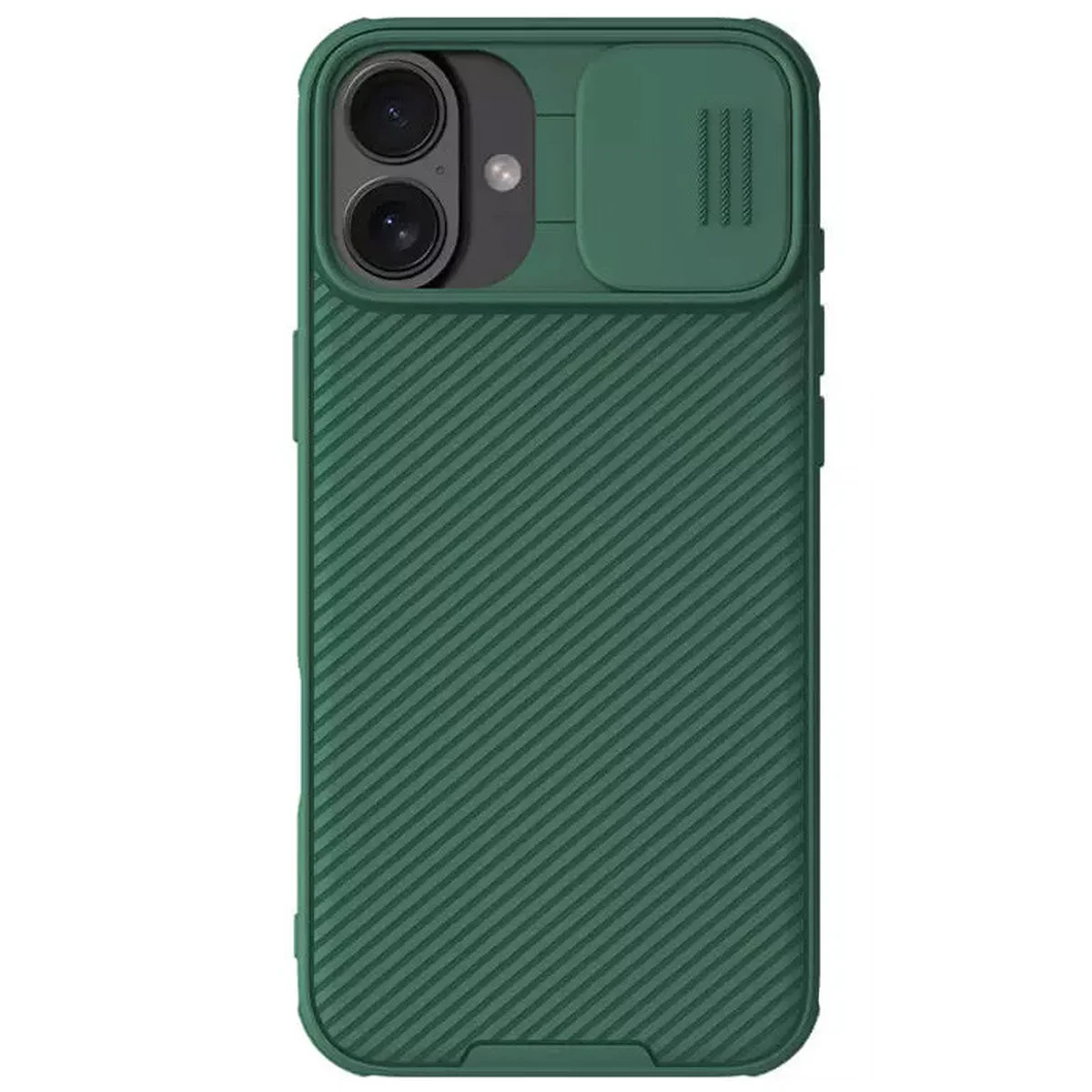 Карбонова накладка Nillkin CamShield Pro для Apple iPhone 16 (6.1") Deep Green