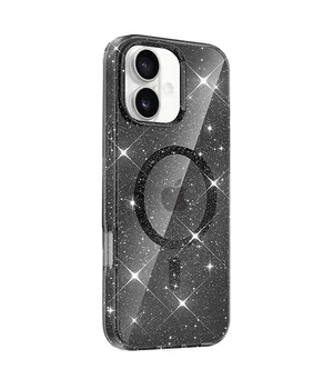 Чохол TPU Eclipse Sparkle (MagFit) для Apple iPhone 16 (6.1") Black