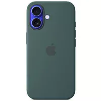 Чехол Silicone case (AAA) with Magsafe and Animation (button) для Apple iPhone 16 (6.1") Lake Green