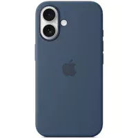 Чохол Silicone case (AAA) with Magsafe and Animation (button) для Apple iPhone 16 (6.1") Denim