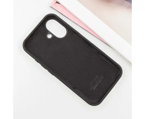 Чехол Silicone Case Full Protective (AA) для Apple iPhone 16 (6.1") Черный / Black