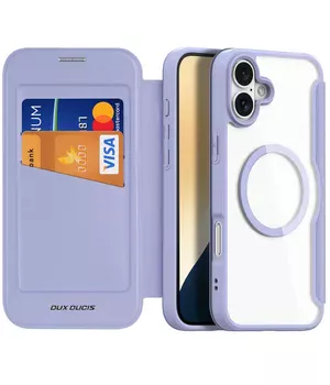 Чохол-книжка Dux Ducis Skin X Pro with MagSafe Apple iPhone 16 (6.1") Purple