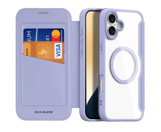 Чохол-книжка Dux Ducis Skin X Pro with MagSafe Apple iPhone 16 (6.1") Purple