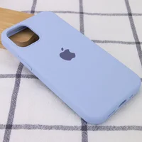Чехол Silicone Case Full Protective (AA) для Apple iPhone 16 (6.1") Голубой / Lilac Blue