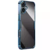 TPU чехол Nillkin Nature Pro Series для Apple iPhone 16 (6.1") Синий (прозрачный)