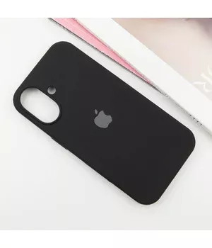 Чехол Silicone Case Full Protective (AA) для Apple iPhone 16 (6.1") Черный / Black