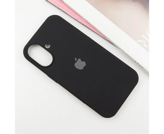 Чехол Silicone Case Full Protective (AA) для Apple iPhone 16 (6.1") Черный / Black