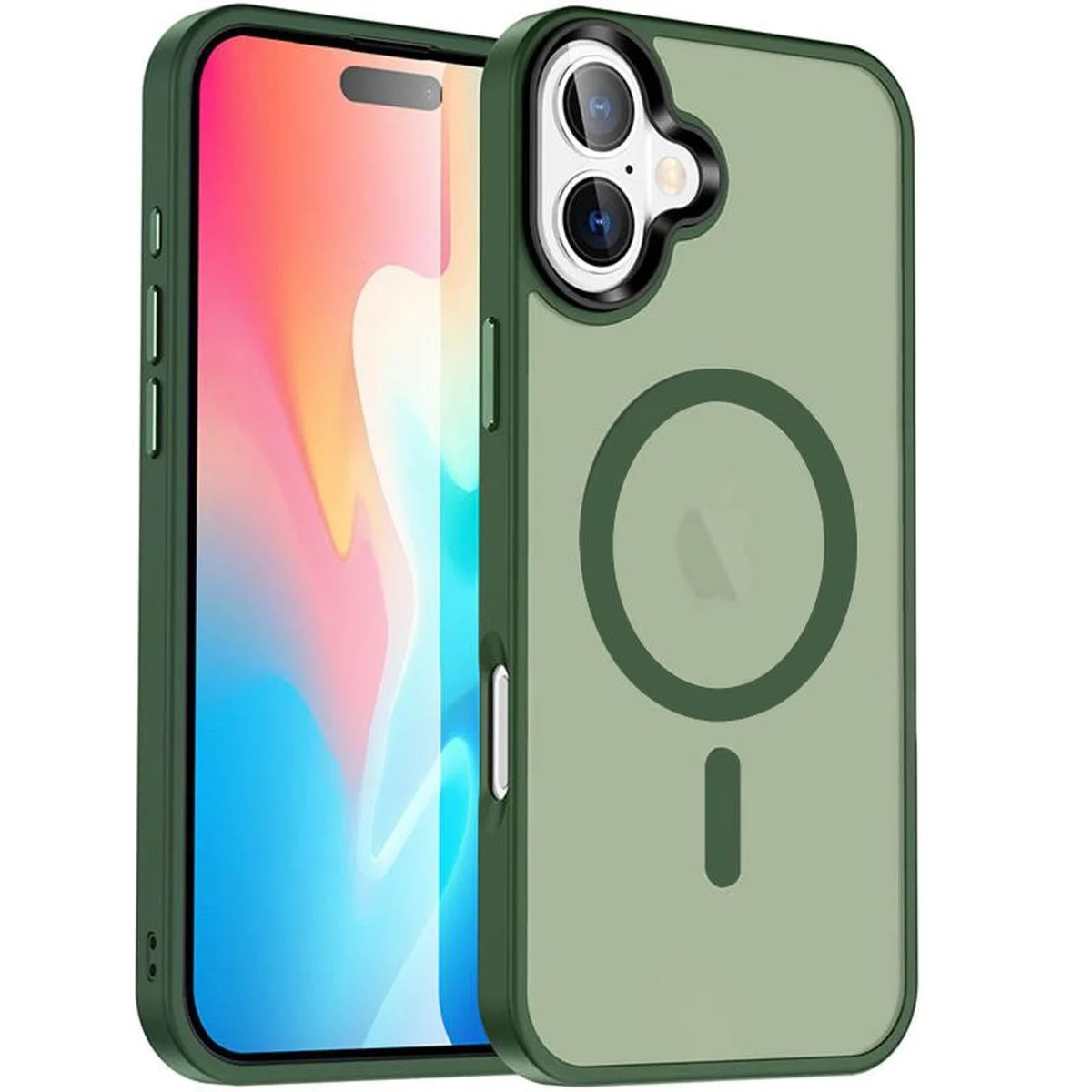 Чехол Ummi Colorful with MagSafe для Apple iPhone 16 (6.1") Зеленый / Dark Green