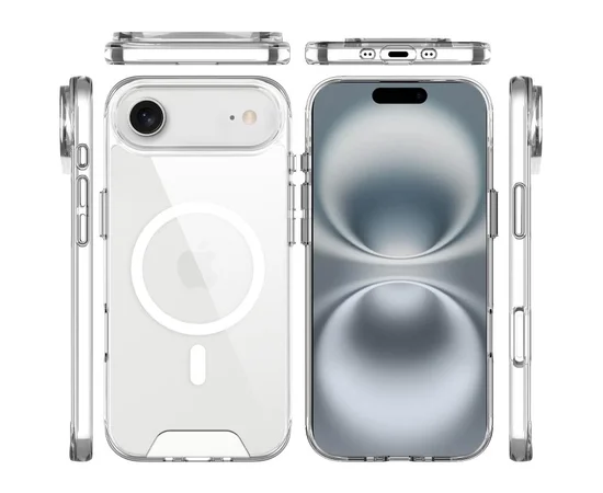 Чехол TPU Space Case with MagSafe для Apple iPhone 17 Air (6.5") Прозрачный