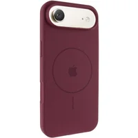 Чехол Silicone Case Full Protective (AA) V2 with MagSafe для Apple iPhone 17 Air (6.5") Бордовый / Plum