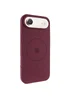 Чохол Silicone Case Full Protective (AA) V2 with MagSafe для Apple iPhone 17 Air (6.5") Бордовий / Plum