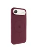 Чехол Silicone Case Full Protective (AA) V2 with MagSafe для Apple iPhone 17 Air (6.5") Бордовый / Plum