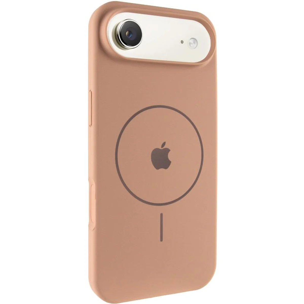 Чехол Silicone Case Full Protective (AA) V2 with MagSafe для Apple iPhone 17 Air (6.5") Бежевый / Desert Gold