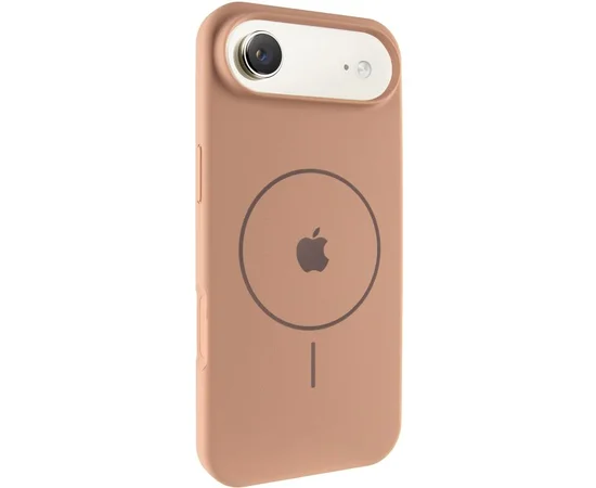 Чехол Silicone Case Full Protective (AA) V2 with MagSafe для Apple iPhone 17 Air (6.5") Бежевый / Desert Gold