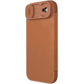 Шкіряний чохол-книжка Nillkin Qin Pro Camshield для Apple iPhone 17 Air (6.5") Brown