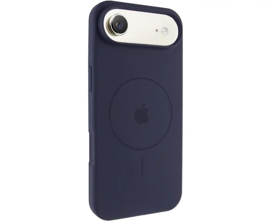 Чехол Silicone Case Full Protective (AA) V2 with MagSafe для Apple iPhone 17 Air (6.5") Темно-синий / Midnight blue