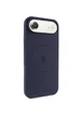 Чехол Silicone Case Full Protective (AA) V2 with MagSafe для Apple iPhone 17 Air (6.5") Темно-синий / Midnight blue
