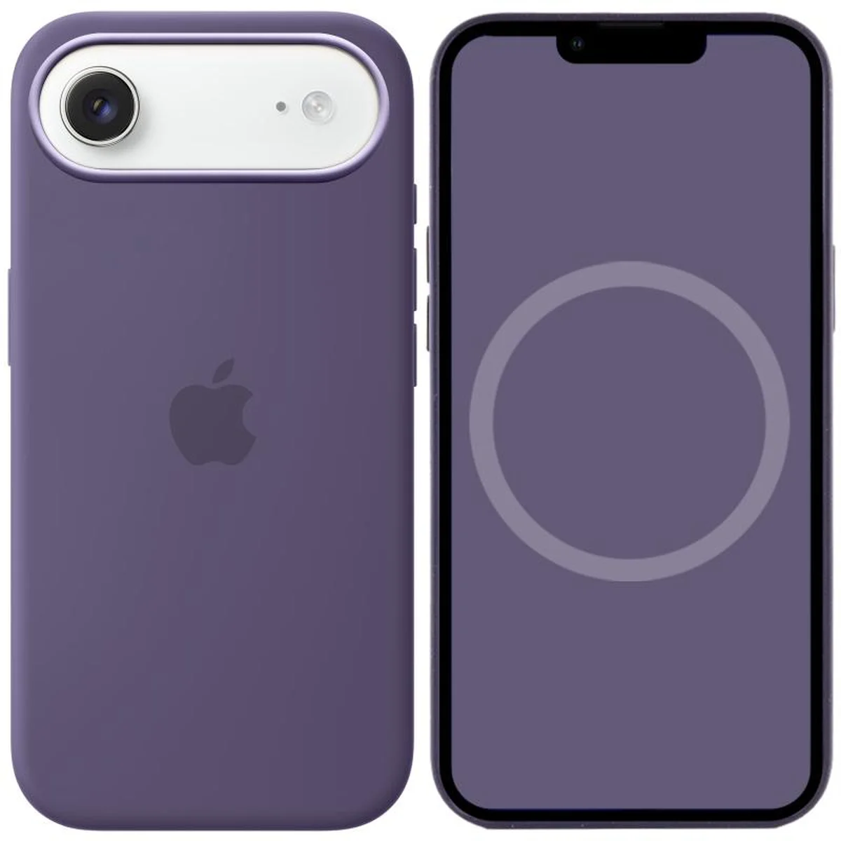 Чохол Silicone case (AAA) with Magsafe and Animation для Apple iPhone 17 Air (6.5") Purple Fog