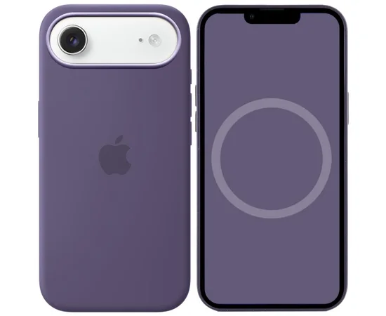 Чехол Silicone case (AAA) with Magsafe and Animation для Apple iPhone 17 Air (6.5") Purple Fog