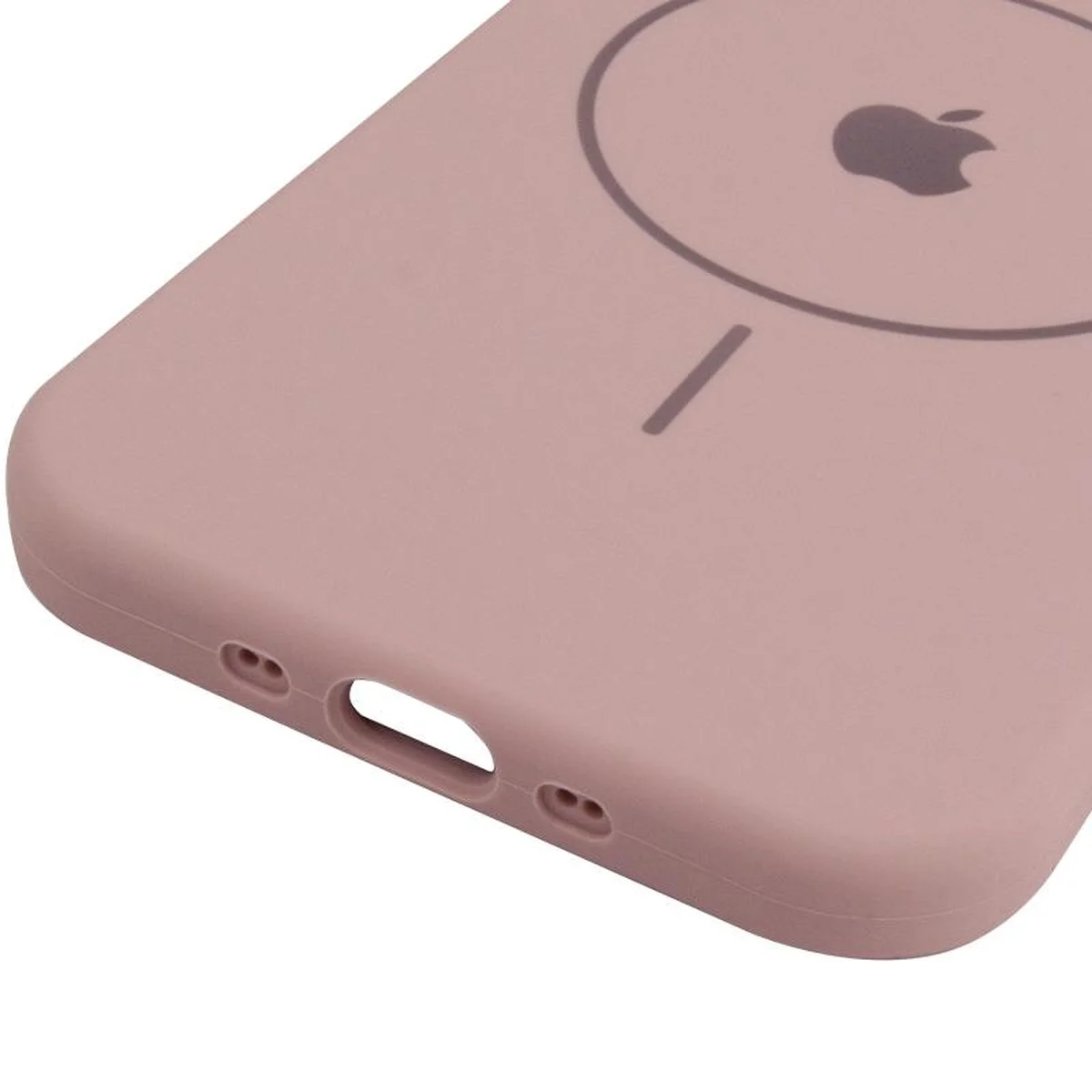 Чехол Silicone Case Full Protective (AA) V2 with MagSafe для Apple iPhone 17 Air (6.5") Розовый / Pink Sand