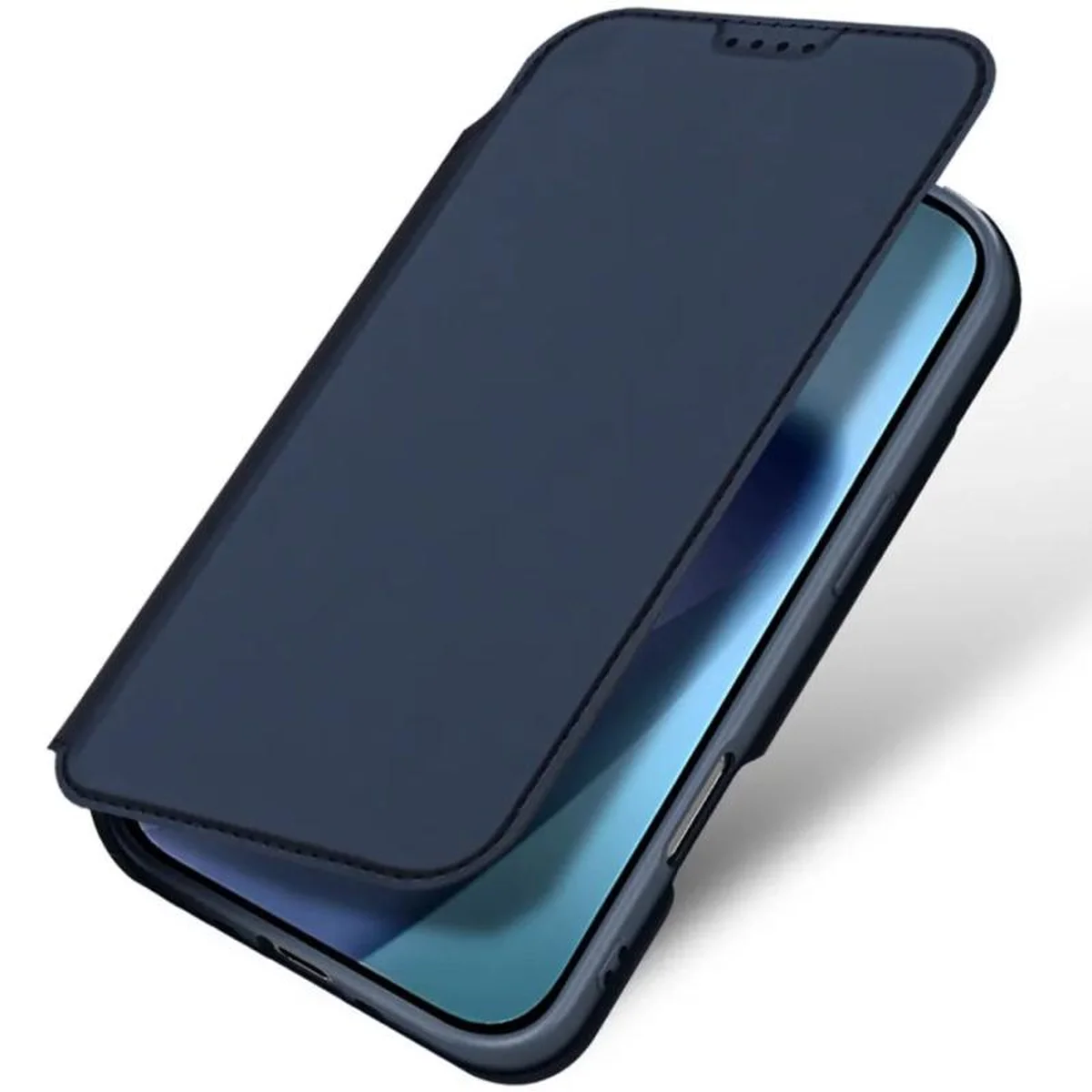 Чехол-книжка Dux Ducis с карманом для визиток для Apple iPhone 17 Air (6.5") Синий