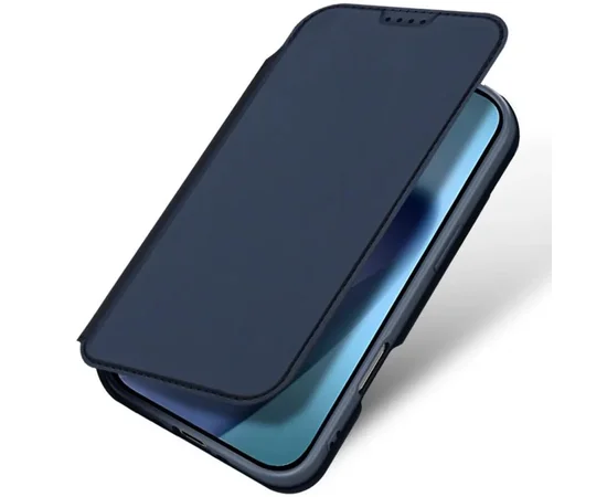Чехол-книжка Dux Ducis с карманом для визиток для Apple iPhone 17 Air (6.5") Синий