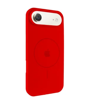 Чехол Silicone Case Full Protective (AA) V2 with MagSafe для Apple iPhone 17 Air (6.5") Красный / Red Чехол Silicone Case Full Protective (AA) V2 with MagSafe для Apple iPhone 17 Air (6.5") Красный / Red