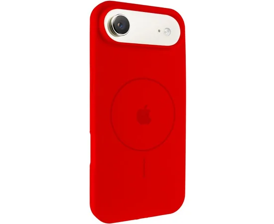 Чехол Silicone Case Full Protective (AA) V2 with MagSafe для Apple iPhone 17 Air (6.5") Красный / Red