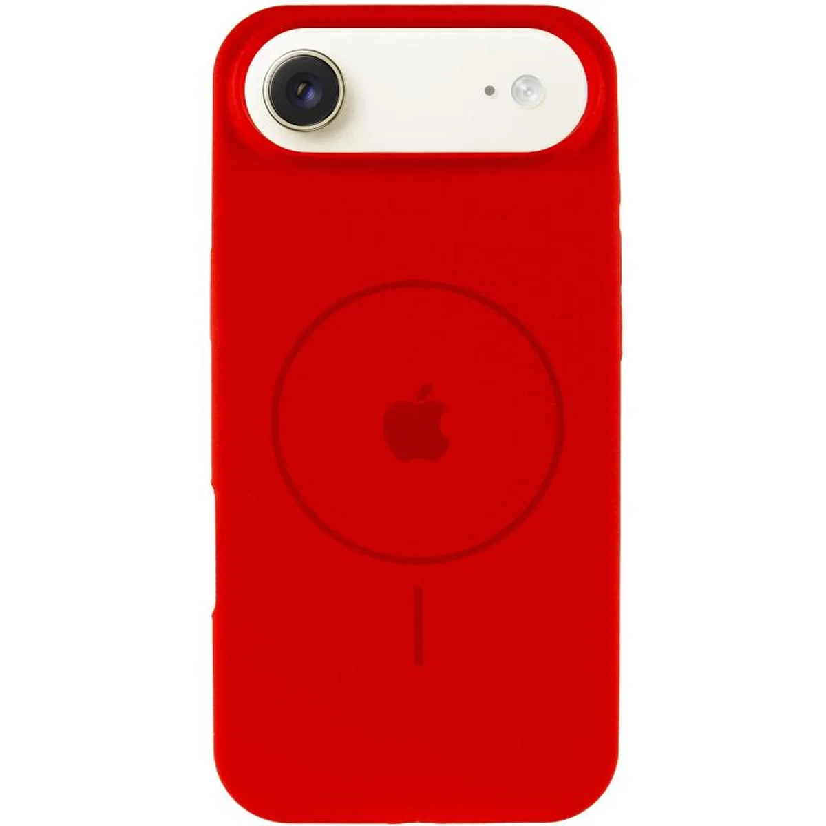 Чехол Silicone Case Full Protective (AA) V2 with MagSafe для Apple iPhone 17 Air (6.5") Красный / Red