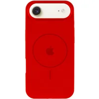 Чехол Silicone Case Full Protective (AA) V2 with MagSafe для Apple iPhone 17 Air (6.5") Красный / Red