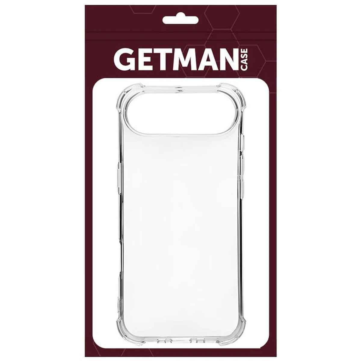 TPU чехол GETMAN Ease logo усиленные углы для Apple iPhone 17 Air (6.5") Бесцветный (прозрачный)