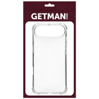 TPU чехол GETMAN Ease logo усиленные углы для Apple iPhone 17 Air (6.5") Бесцветный (прозрачный)