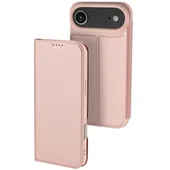 Чехол-книжка Dux Ducis с карманом для визиток для Apple iPhone 17 Air (6.5") Rose Gold