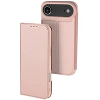 Чехол-книжка Dux Ducis с карманом для визиток для Apple iPhone 17 Air (6.5") Rose Gold