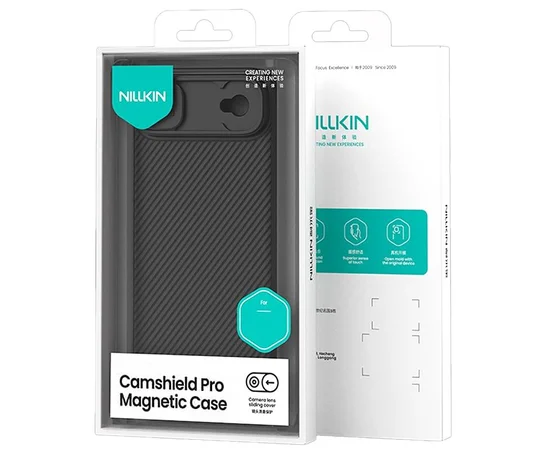 Карбонова накладка Nillkin CamShield Pro Magnetic для Apple iPhone 17 Air (6.5") Black