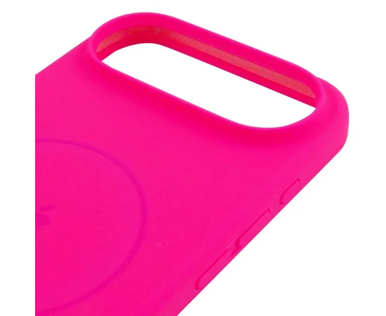 Чехол Silicone Case Full Protective (AA) V2 with MagSafe для Apple iPhone 17 Air (6.5") Розовый / Barbie pink