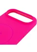 Чехол Silicone Case Full Protective (AA) V2 with MagSafe для Apple iPhone 17 Air (6.5") Розовый / Barbie pink