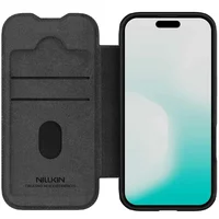 Кожаный чехол-книжка Nillkin Qin Pro Camshield для Apple iPhone 17 Air (6.5") Black
