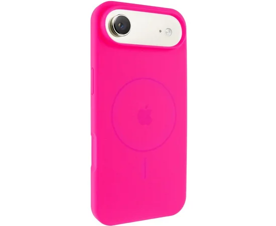 Чехол Silicone Case Full Protective (AA) V2 with MagSafe для Apple iPhone 17 Air (6.5") Розовый / Barbie pink