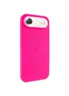Чехол Silicone Case Full Protective (AA) V2 with MagSafe для Apple iPhone 17 Air (6.5") Розовый / Barbie pink