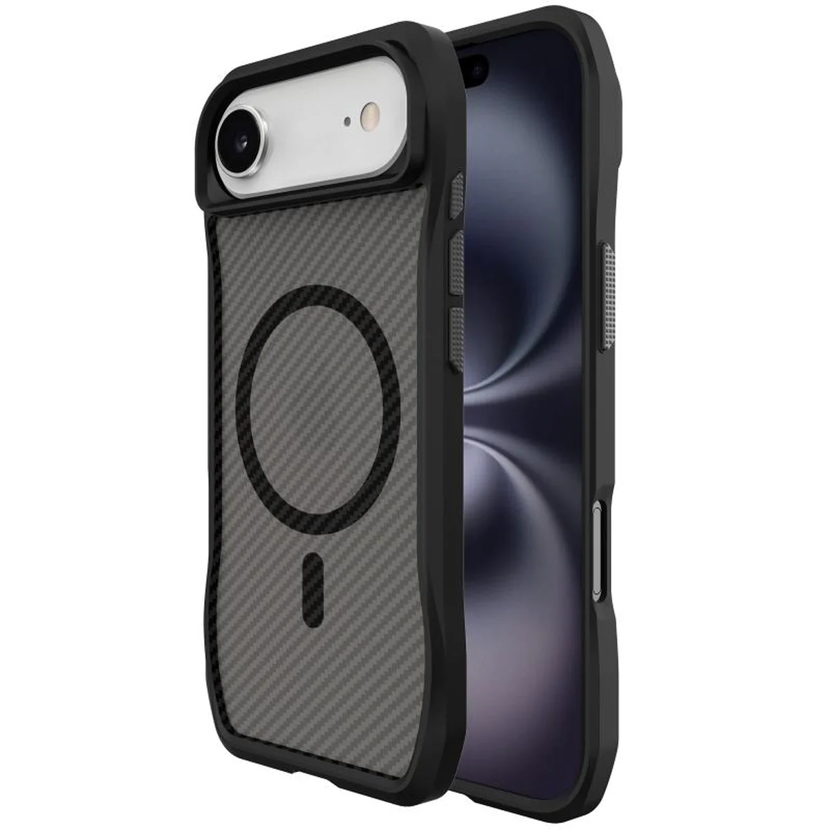 Чехол TPU Space Octagon with MagSafe для Apple iPhone 17 Air (6.5") Carbon Black