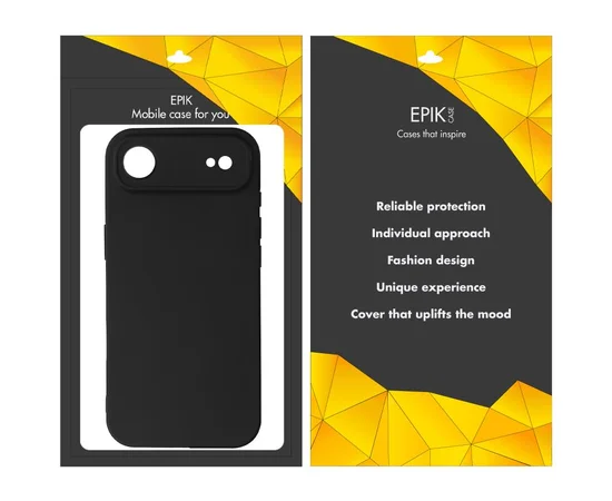 Чехол TPU Epik Black Full Camera для Apple iPhone 17 Air (6.5") Черный