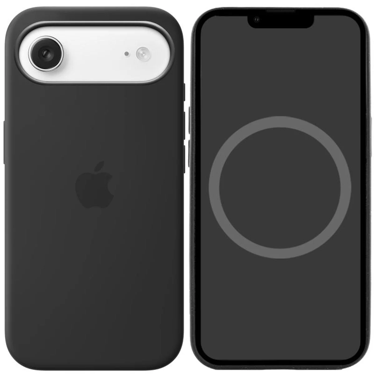 Чехол Silicone case (AAA) with Magsafe and Animation для Apple iPhone 17 Air (6.5") Black