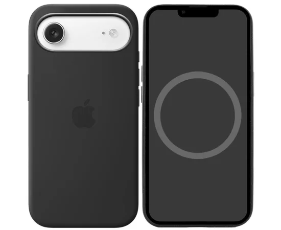 Чохол Silicone case (AAA) with Magsafe and Animation для Apple iPhone 17 Air (6.5") Black